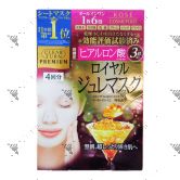 Kose Clear Turn Premium Royal Jelly Hyaluronic Acid Mask 4S