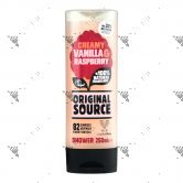 Original Source Shower Gel 250ml Creamy Vanilla & Raspberry