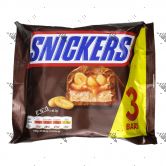 Snickers Bar Snacksize 1 Pack (41.7gx3)