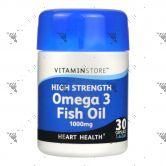 Vitaminstore Omega 3 Fish Oil 1000mg Tablets 30s