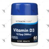 Vitaminstore Vitamin D3 12.5ug Tablets 60s