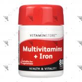 Vitaminstore Multivitamins + Iron Tablets 80s