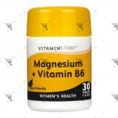 Vitaminstore Magnesium + Vitamin B6 Tablets 30s