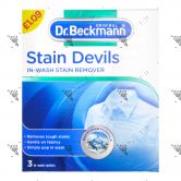 Dr Beckmann Stain Devils In-Wash Stain Remover 3s In-Wash Sachets Box