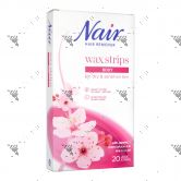 Nair Hair Remover Body Wax Strips 20s for Dry & Sensitive Skin