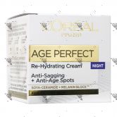 L'Oreal Age Perfect Re-Hydrating Cream 50ml Night