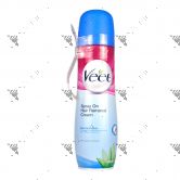 Veet Spray On Hair Removal Cream 150ml Sensitive Skin Blue
