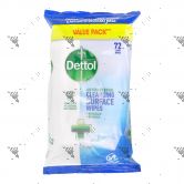 Dettol Anti Bacterial Cleansing Surface Wipes 72s