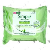 Simple Cleansing Face Wipes 25s