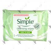 Simple Kind To Skin Cleansing Wipes 7s