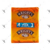 Wright's Traditional Coal Tar Bar Soap 125gX4