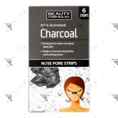 Beauty Formulas Charcoal Cleansing Nose Pore Strip 6s 