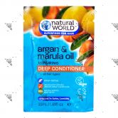 Natural World Argan & Marula Oil Repairing Deep Conditioner 50ml
