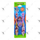 Firefly Toothbrush With Cap Paw Patrol Travel Kit 2s