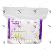 Simply Cotton Buds with Paper Stem 300s