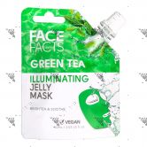 Face Facts Illuminating Jelly Mask Pouch 60ml Green Tea