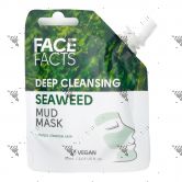Face Facts Seaweed Mud Mask Pouch 60ml Deep Cleansing
