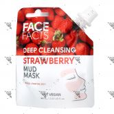 Face Facts Strawberry Mud Mask Pouch 60ml Deep Cleansing