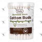 Pretty Bamboo Stem Cotton Buds 100 Buds