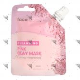 Face Facts Brightening Clay Mask Pouch 60ml Pink Clay