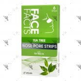Face Facts Tea Tree Nose Pore Strips 6s