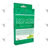 Skin Academy Exfoliating Foot Socks 1 Pair W/Aloe Vera & Tea Tree