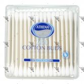 Athena Cotton Buds w/ Paper Stem 200s Square Tub