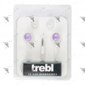 Trebl Color Cap In-Ear Headphones 1Box Assorted Colours