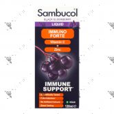 Sambucol Black Elderberry Liquid 120ml Immuno Forte Vitamin C + Zinc