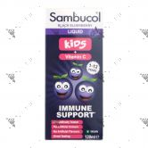 Sambucol Black Elderberry Liquid 120ml Kids + Vitamin - C For 1-12 Years Old