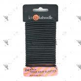 Kit&Kaboodle Thick Hair Elastics 24s Black