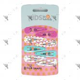 Kit&Kaboodle Kids Hair Snaps 8s Assorted Colours