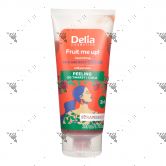Delia Fruit Me Up! Face & Body Scrub Nourishing 200ml Strawberry