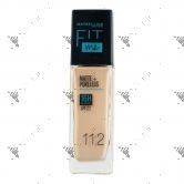 Maybelline Fit Me Matte + Poreless Foundation 112 Natural Ivory
