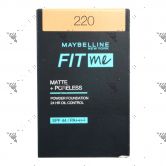 Maybelline Fit Me Matte+ Poreless Foundation 220 Natural Beige