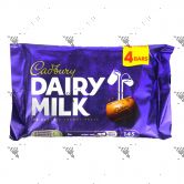 Cadbury Dairy Milk Bar Chocolate 4 Pack 108.8g