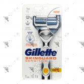 Gillette Skinguard Sensitive Power Razor 1s With Battery