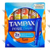 Tampax Pearl Compak Super Plus 16 Tampons