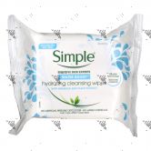 Simple Water Boost Hydrating Cleansing Wipes 25s