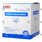 B:MED: Sterile Gauze Swab 3" x 3" (20x5s=100s)