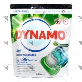 Dynamo 4in1 Laundry Capsules Refill 20s Odor Remover