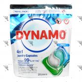 Dynamo 4in1 Laundry Capsules Refill 20s Fresh
