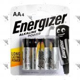 Energizer Power Battery AA 4s