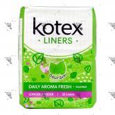 Kotex Fresh Liners Longer and Wider With Green Tea Scent 32S