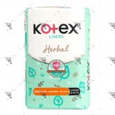 Kotex Liners Regular Longer & Wide Scented 26s Herbal