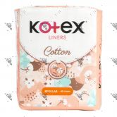 Kotex Liners Regular 40s Cotton