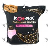 Kotex Overnight Panties Size M-L 5s