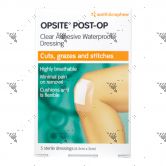 Smith & Nephew Opsite Post-Op Clear Adhesive Waterproof Dressing 5s