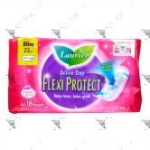 Laurier Active Day Flexi Protect Slim 22cm 18s