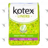 Kotex Fresh Liners Longer and Wider Unscented 32S